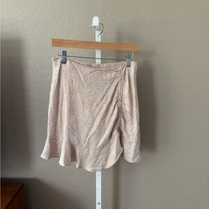 URBAN Romantics Beige Floral Mini Skirt